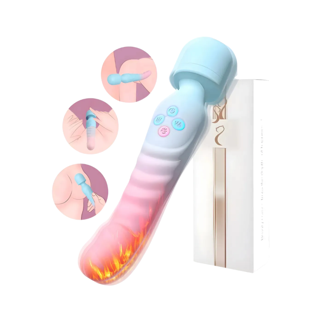 Imagen Sheixy Shop: masajeador vibrador femenino color arcoíris con calefacción